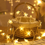 LED Star Fairy Lights Outdoor Chain