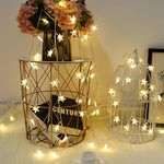 LED Star Fairy Lights Outdoor Chain