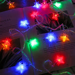 LED Star Fairy Lights Outdoor Chain