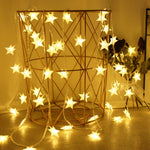 LED Star Fairy Lights Outdoor Chain